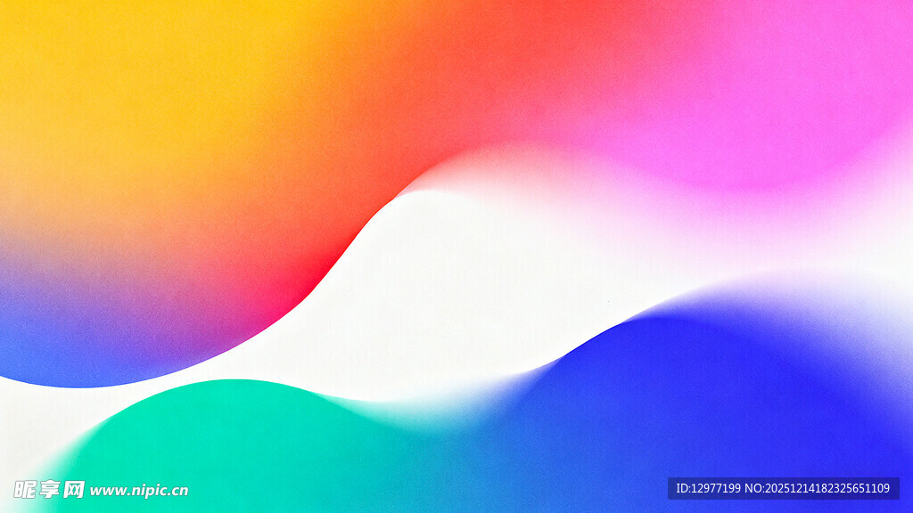 多彩渐变流体艺术背景