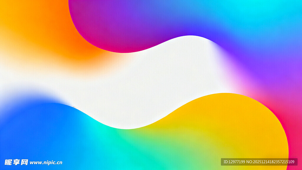 多彩流体渐变抽象背景图