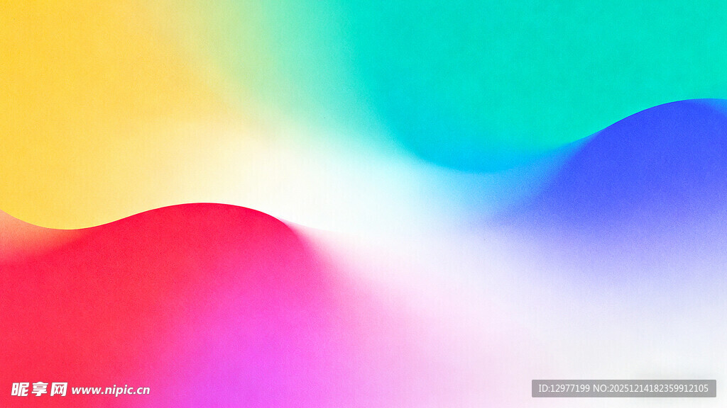 多彩渐变抽象流体背景图
