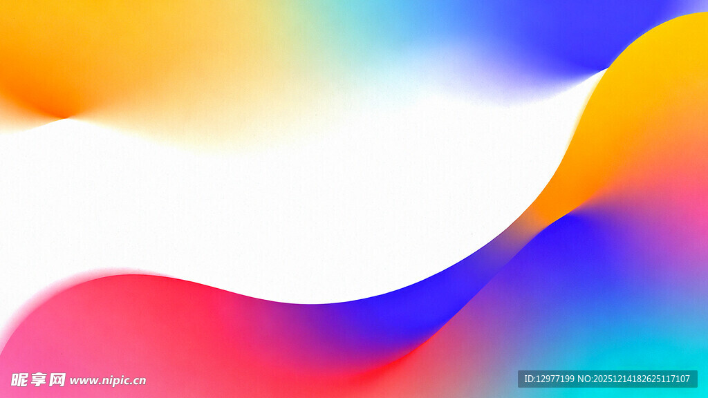多彩流体渐变抽象背景图