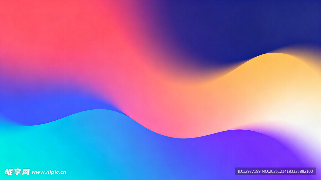 渐变流体色彩抽象背景图