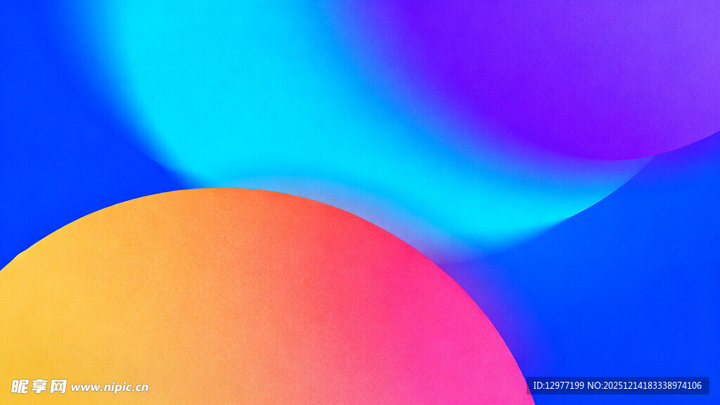 多彩渐变几何图形背景