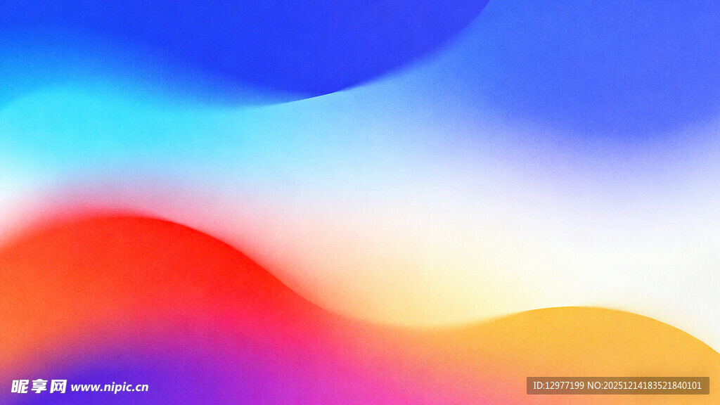 多彩渐变流体背景图