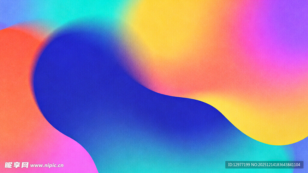 多彩流体渐变抽象背景图