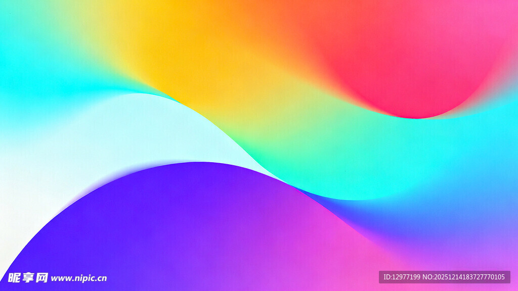绚丽多彩流体渐变背景图