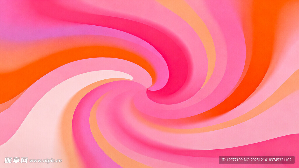 绚丽多彩的螺旋抽象图案