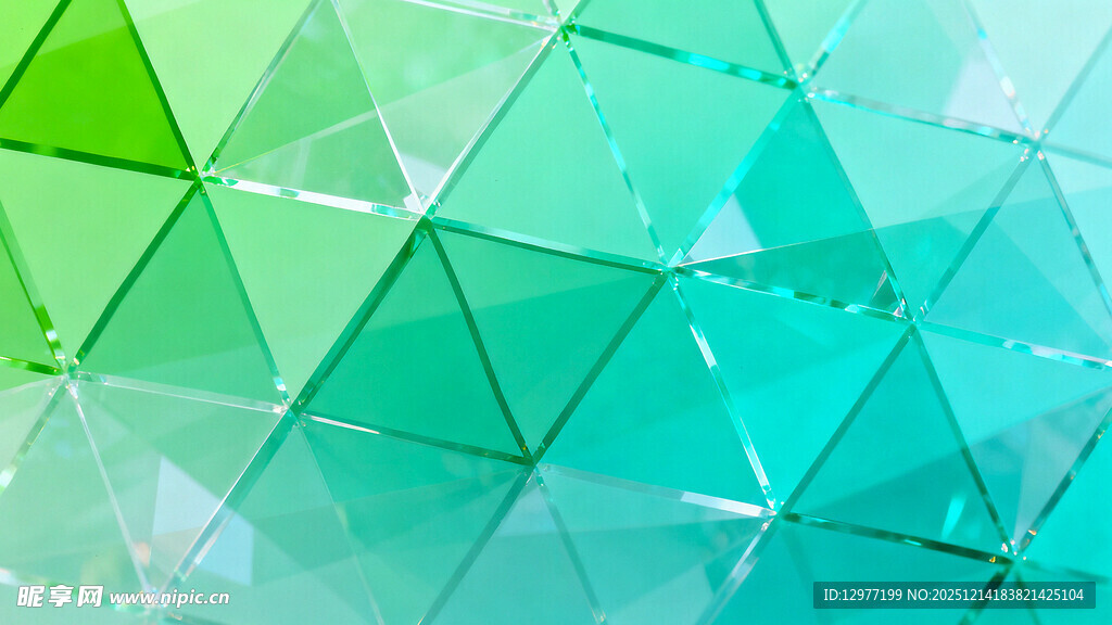 多彩几何三角背景图案