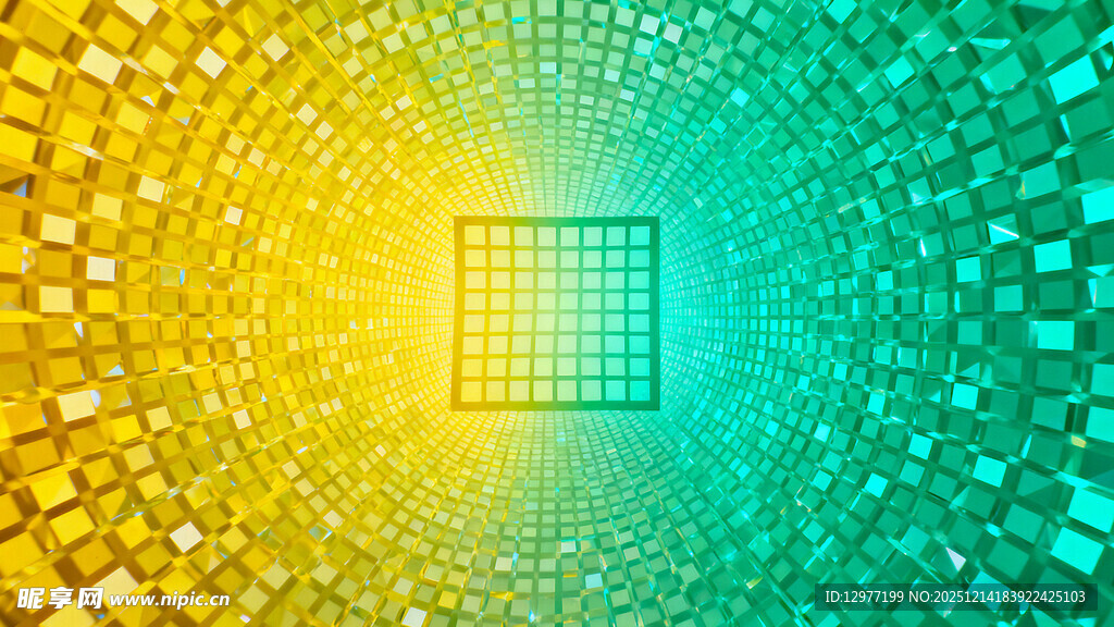 炫彩芯片图案背景