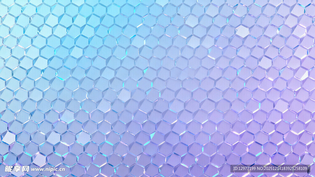 梦幻渐变六边形背景图案