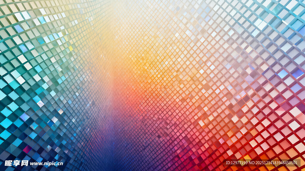 炫彩渐变点状背景图