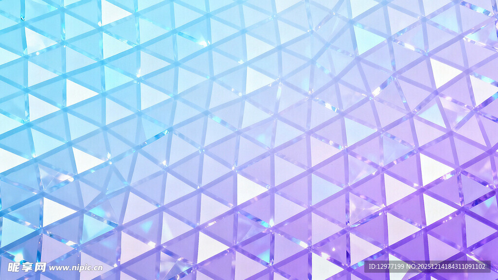 渐变三角几何图案背景