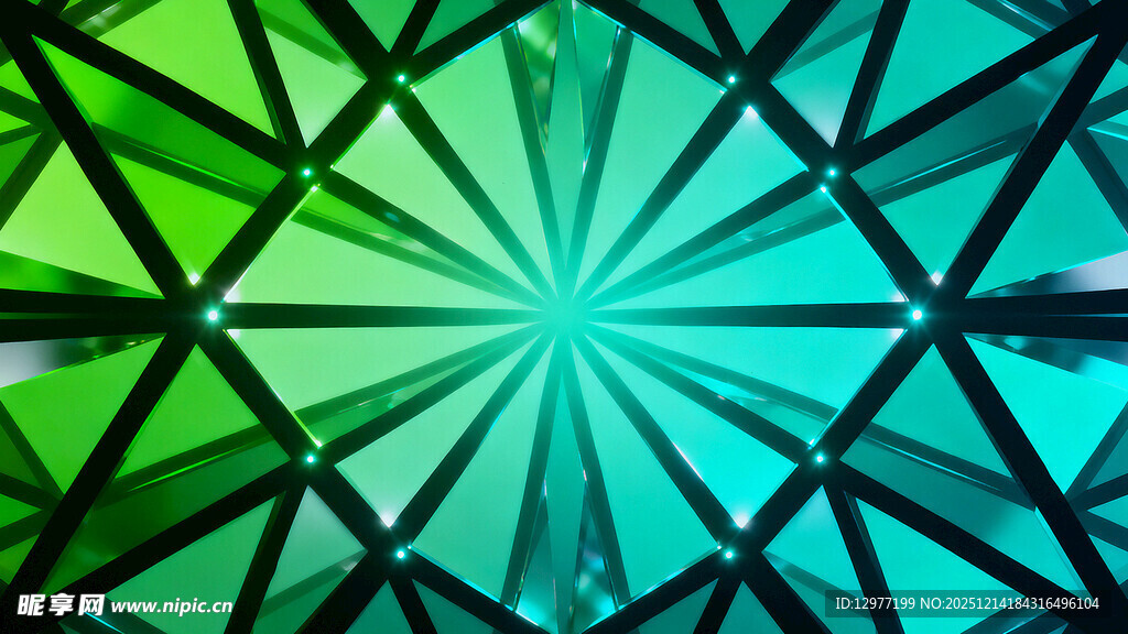 炫彩几何渐变抽象背景图