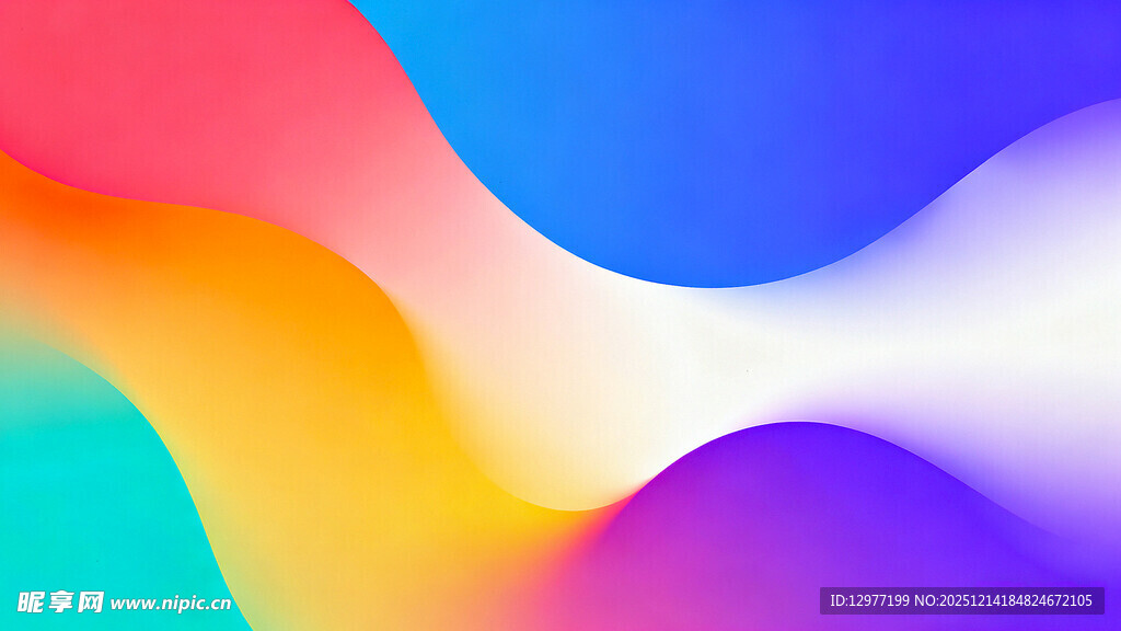 多彩渐变流体背景图案