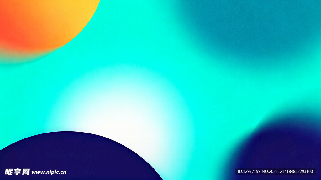 多彩圆形抽象背景图案