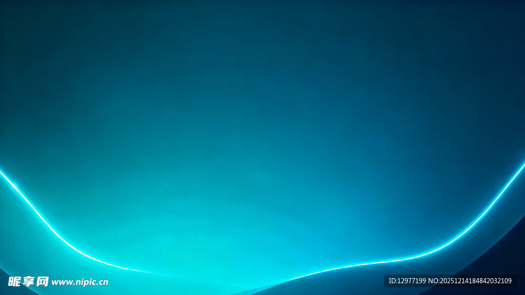蓝色渐变发光曲线背景
