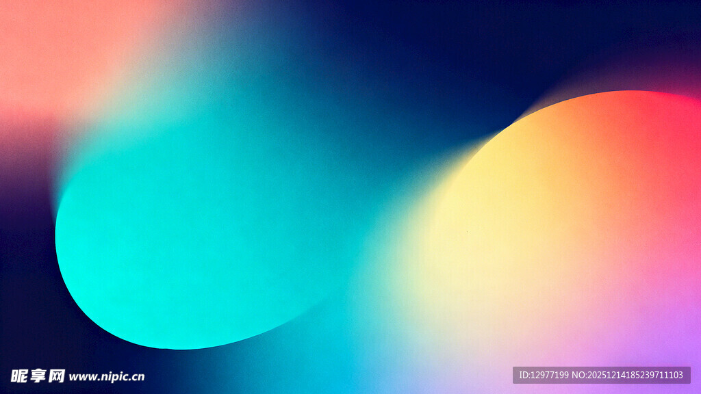 绚丽多彩渐变流体背景图