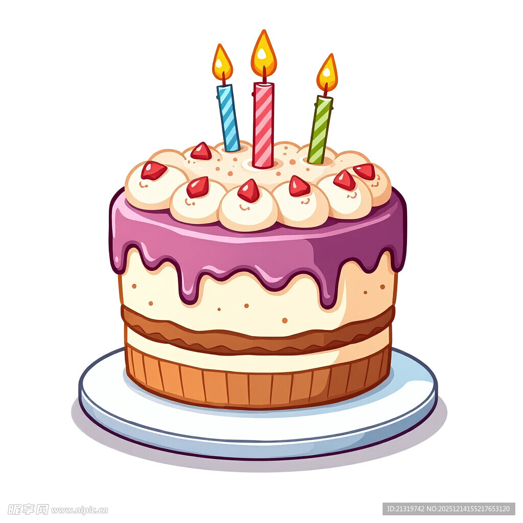 生日蛋糕插画