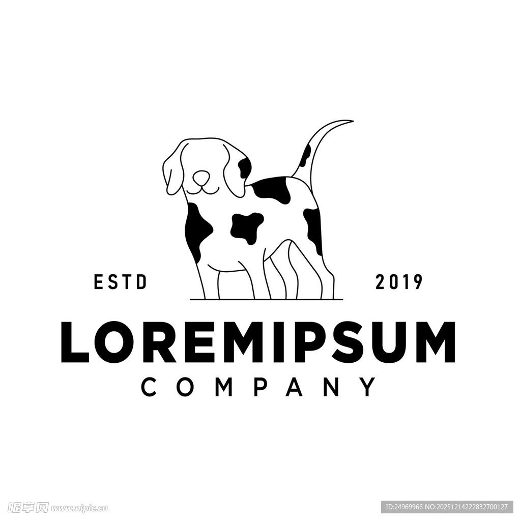 小狗公司标志设计