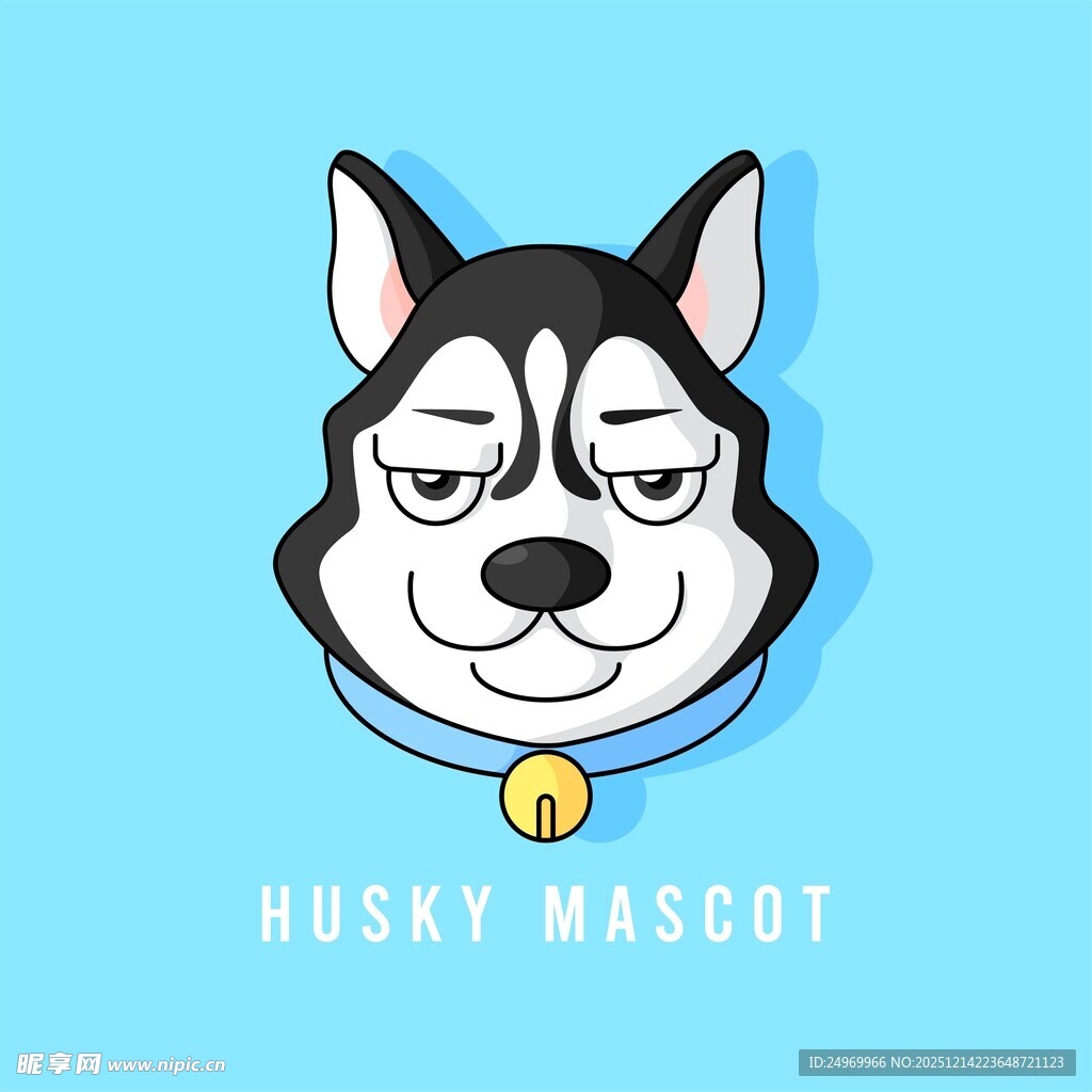 哈士奇吉祥物头像