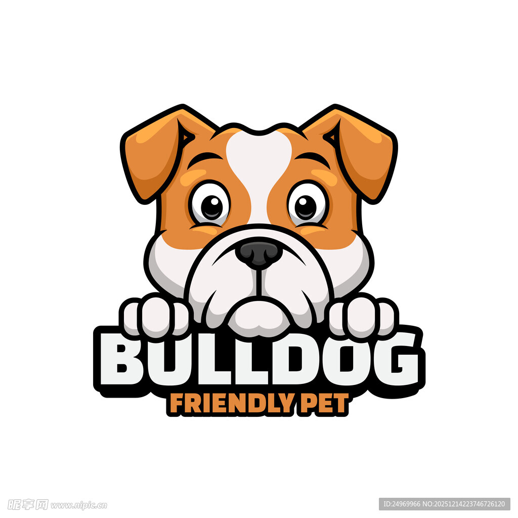 斗牛犬标志设计