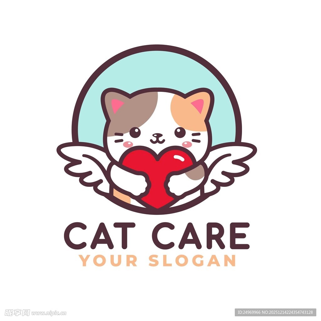 猫咪关爱标志设计