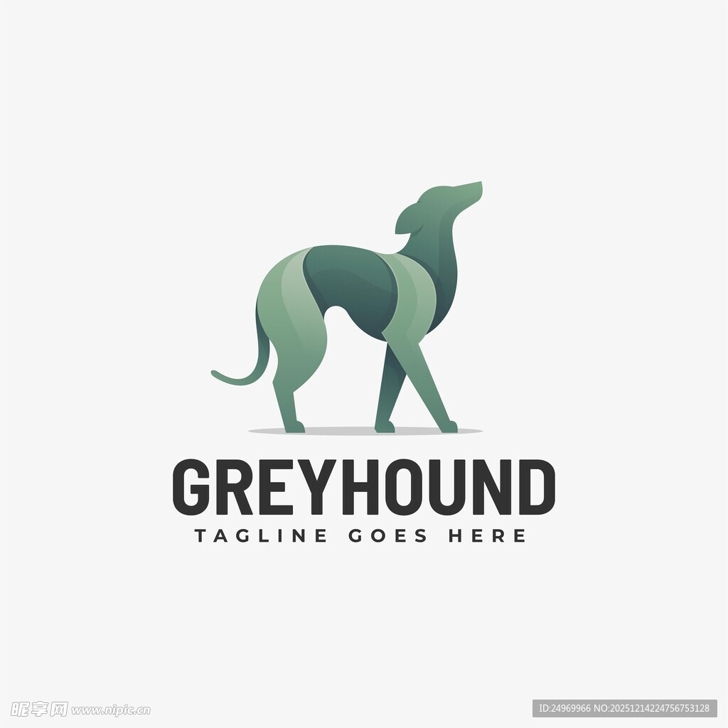 灰狗标志设计