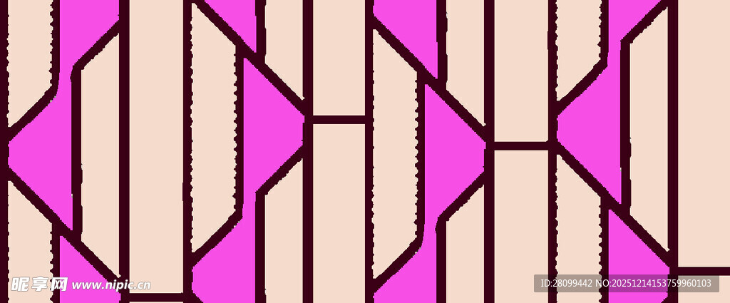 几何图案 粉棕配色装饰纹