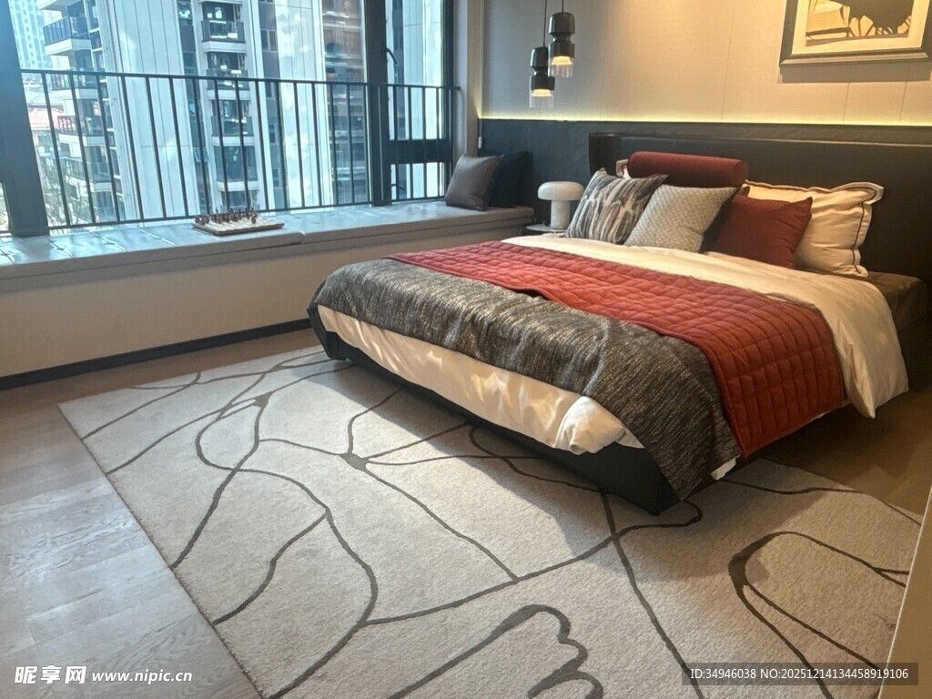 现代简约风温馨卧室一角