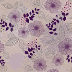 淡紫色花卉图案背景