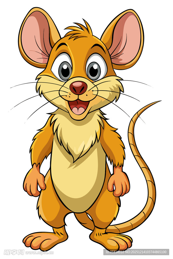 可爱卡通小老鼠