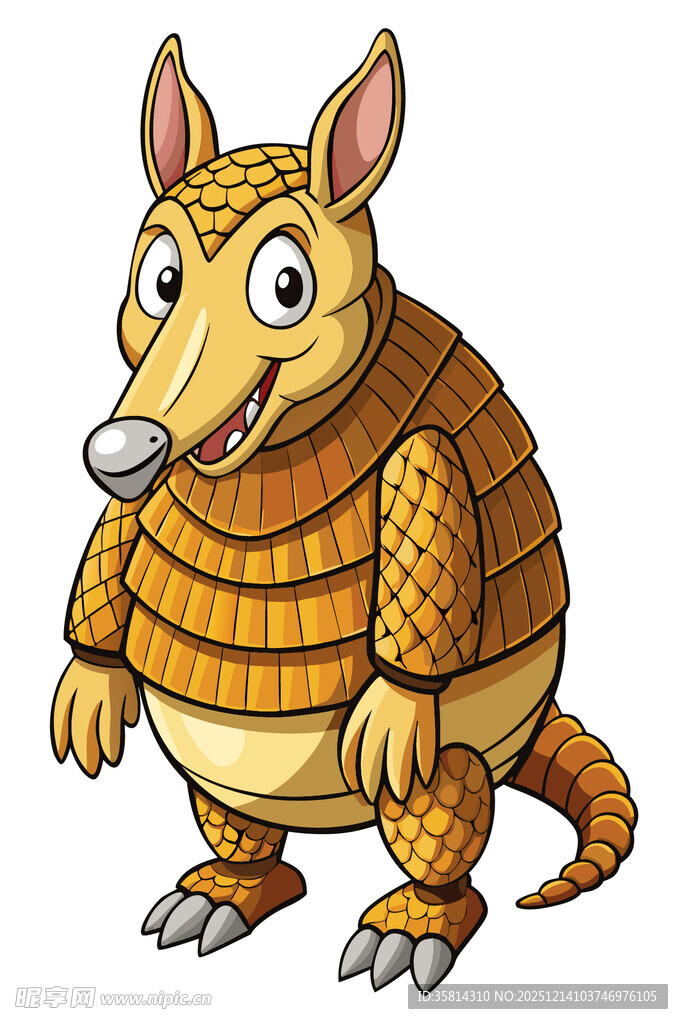 卡通犰狳形象