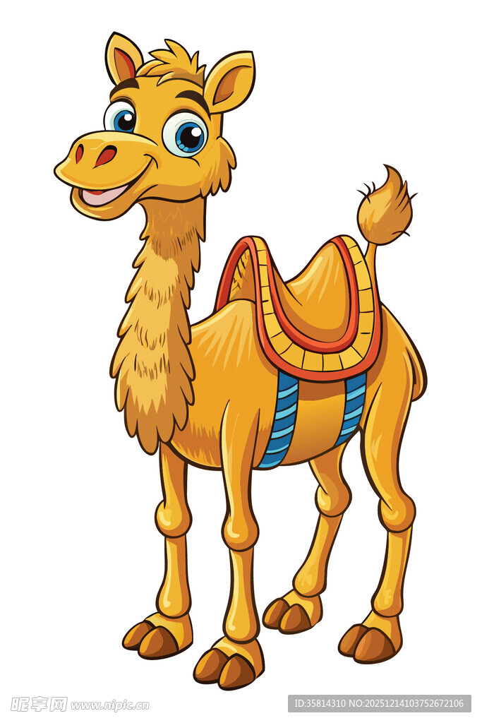 可爱卡通骆驼