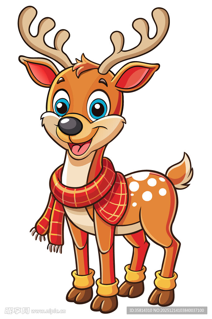可爱小鹿卡通形象