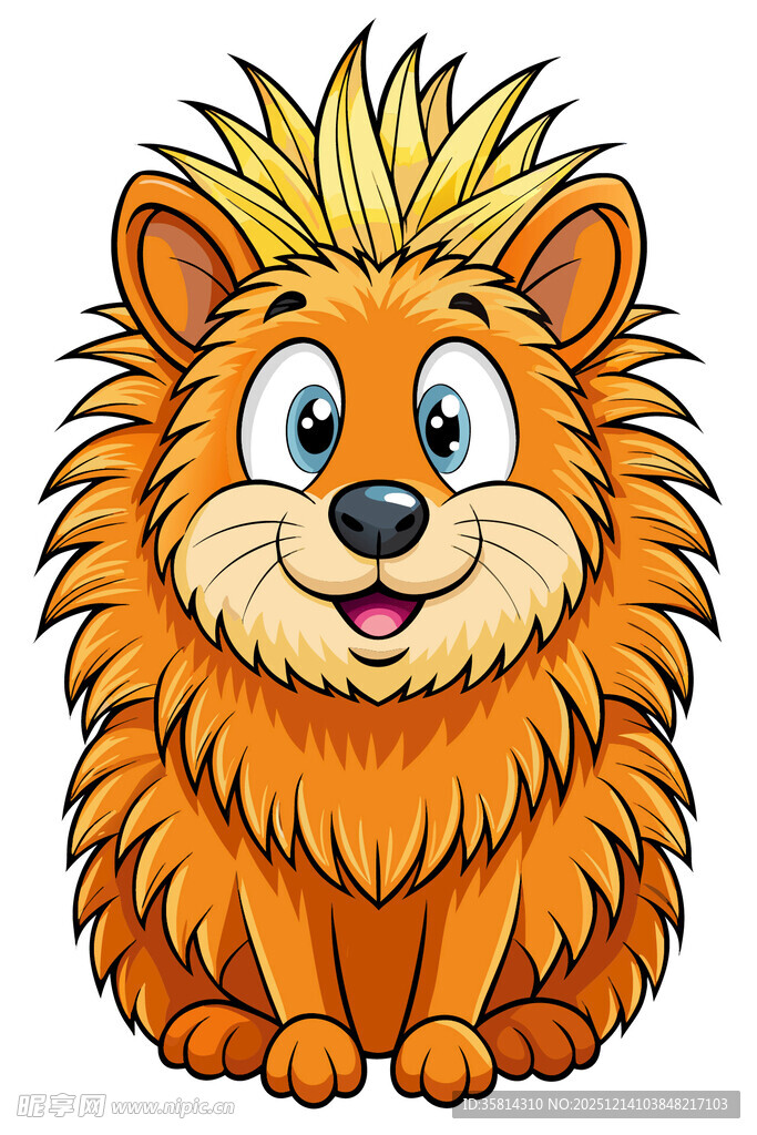 可爱卡通小狮子形象