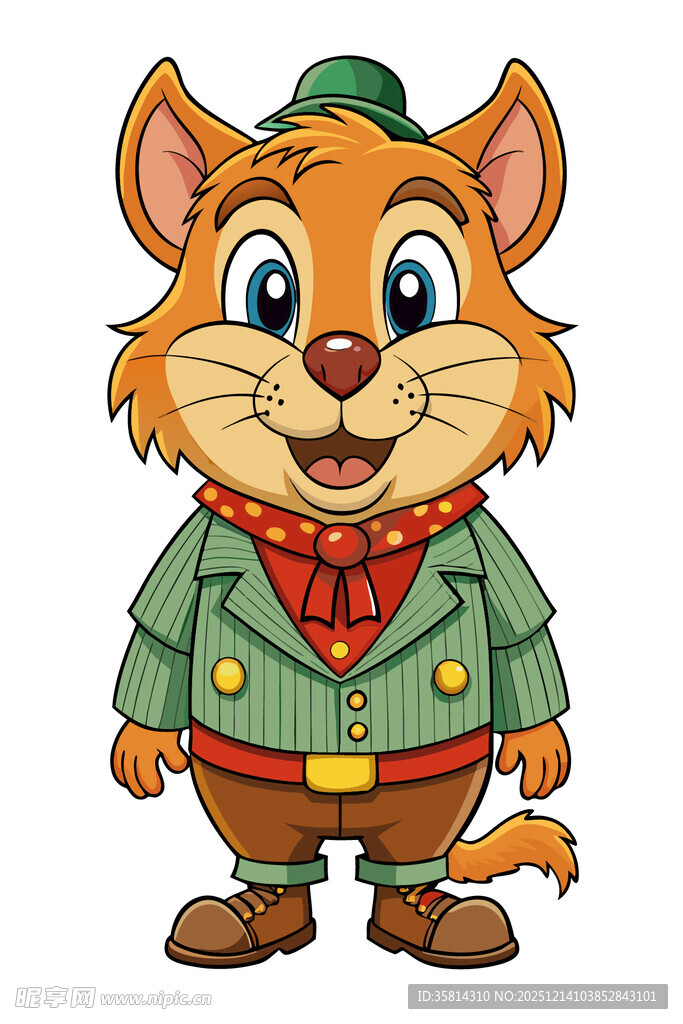 穿制服的可爱猫咪