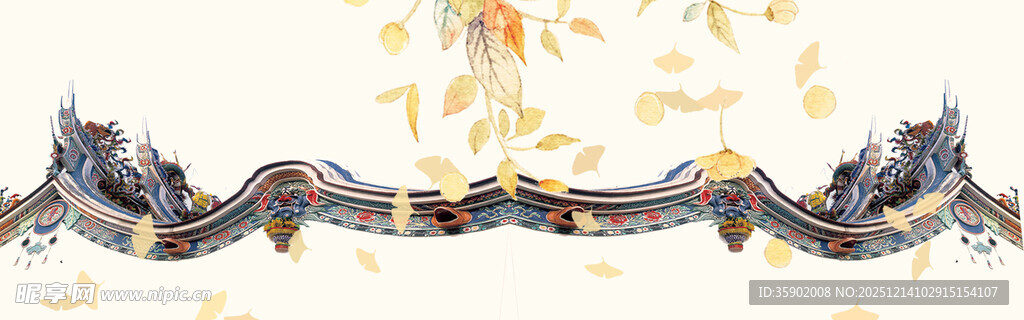 中式精美装饰banner背景