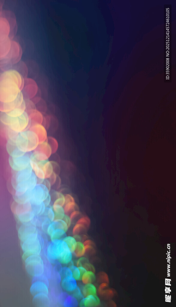 绚丽多彩的光条纹景象