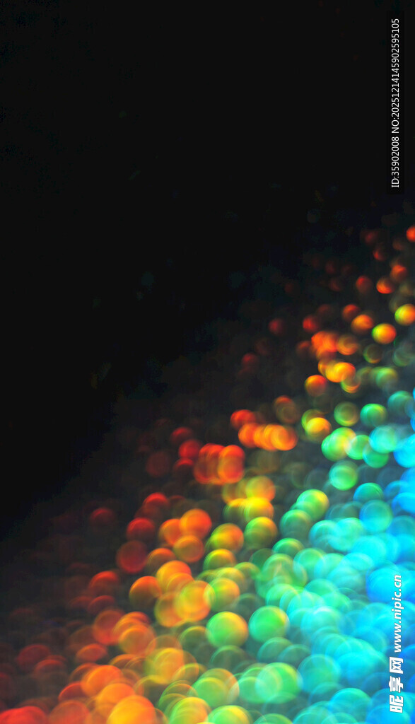 彩色光斑微观绚丽景象