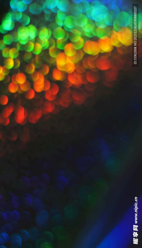 多彩光斑抽象视觉效果