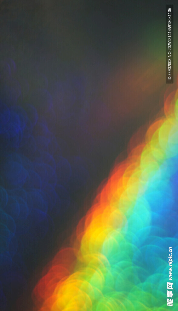 绚丽彩虹色彩渐变画面