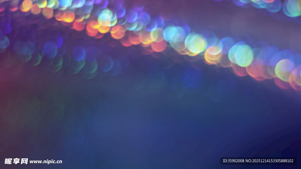 梦幻炫彩光斑效果画面