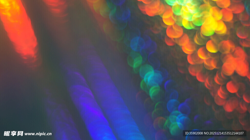 绚丽多彩的光斑纹理图案