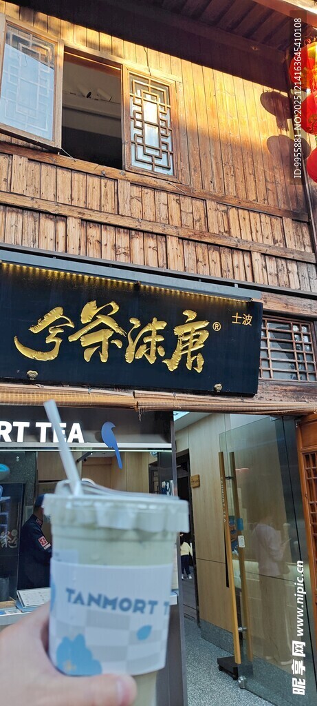 福建福州闽南风传统中式面馆外观