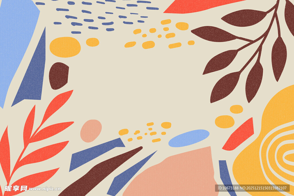 抽象花卉背景图案设计