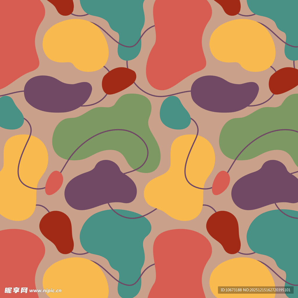 多彩抽象几何图案背景