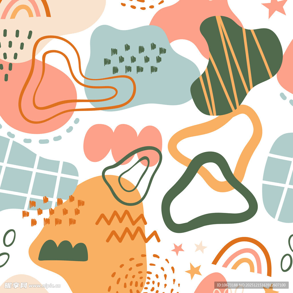 多彩抽象几何图案背景