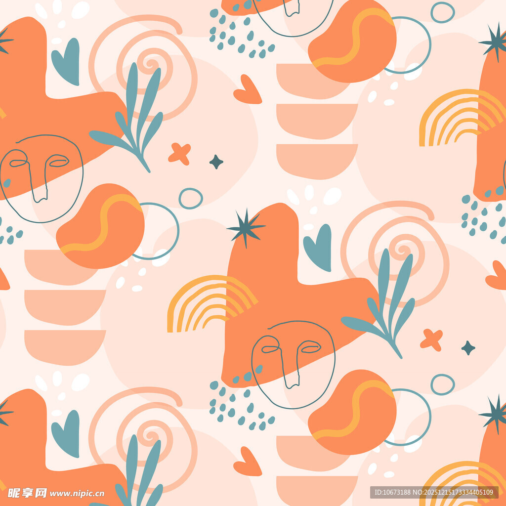 几何图案的多彩抽象背景