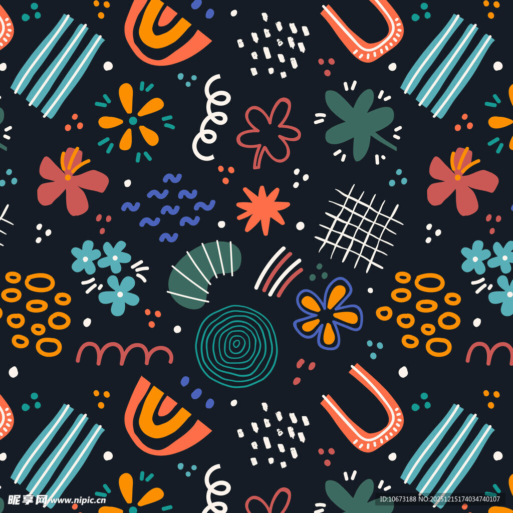 多彩抽象几何图案背景