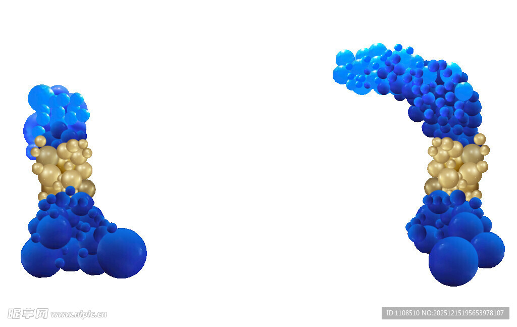 蓝色气球数字7造型装饰