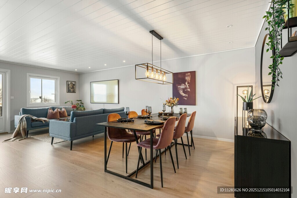 现代简约风温馨客厅餐厅